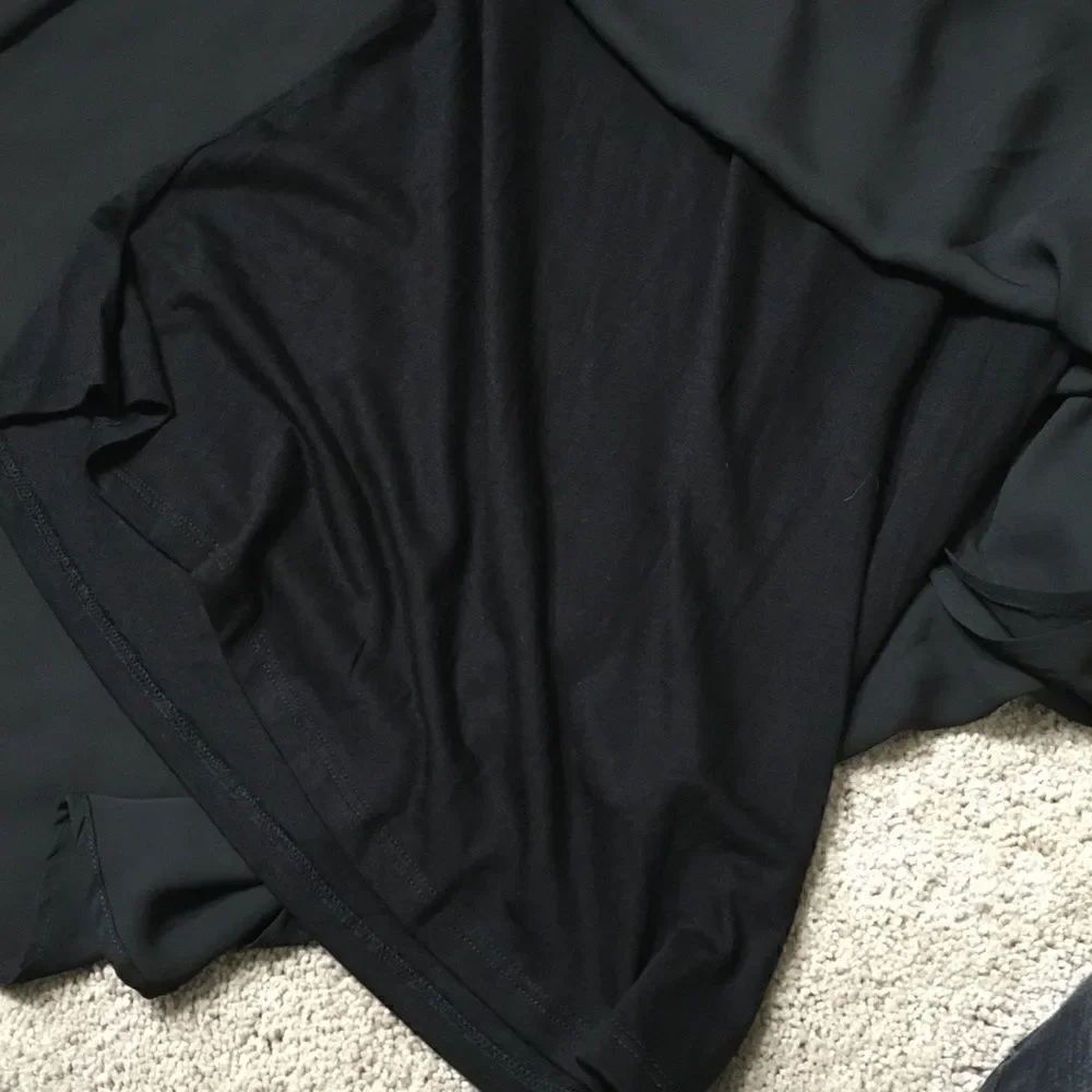 Sharagano black blouse.  - Picture 6 of 7